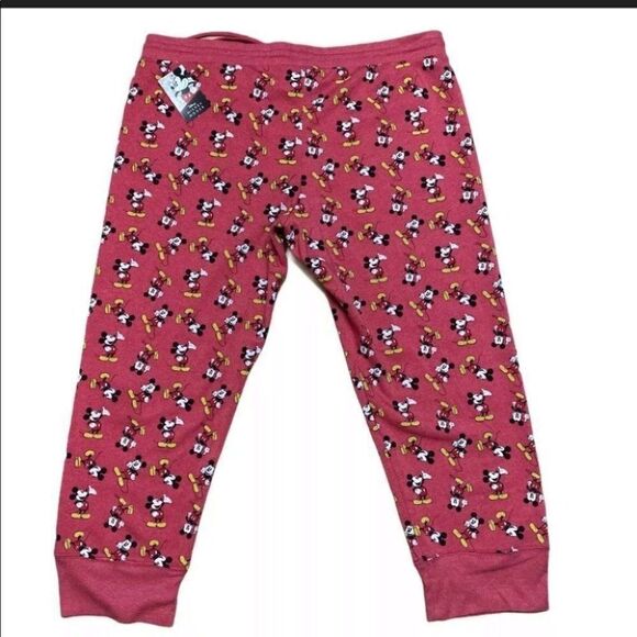 Mickey Mouse Joggers Sweatpants Drawstring Tapered - Picture 3 of 11